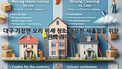 대구 가창면 오리 이사 청소: 깨끗한 새출발을 위한 완벽 가이드
